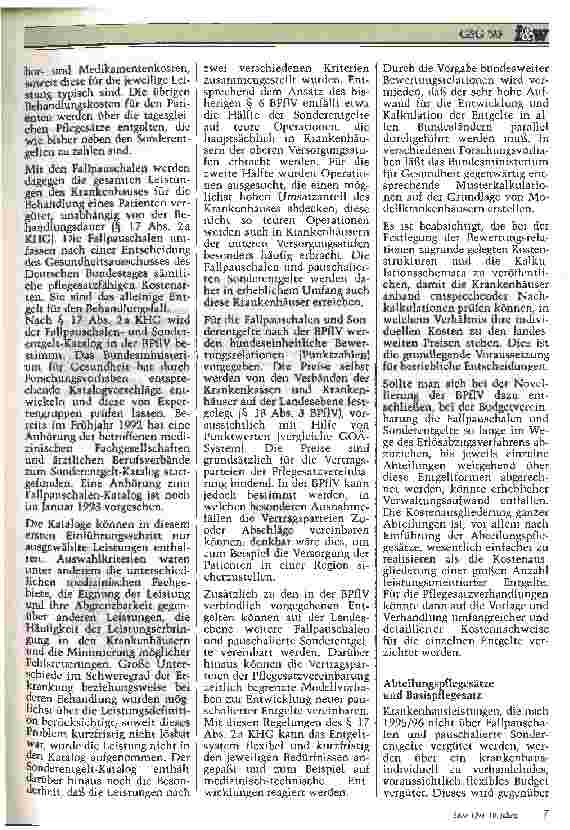 Vorschauseite 6: GSG 1993: Die neuen Vergütungsformen und ihre Anforderungen an das Krankenhaus