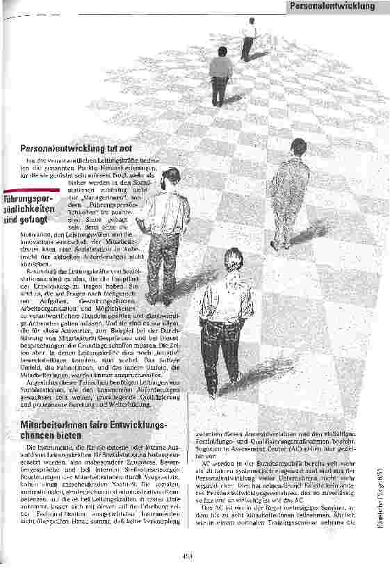 Vorschauseite 2: Assessment Center MitarbeiterInnen Perspektiven bieten