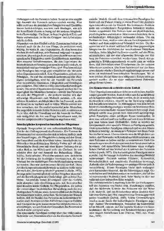 Vorschauseite 6: Theorievielfalt in den Gesundheitswissenschaften und Auswirkungen auf die Pflege