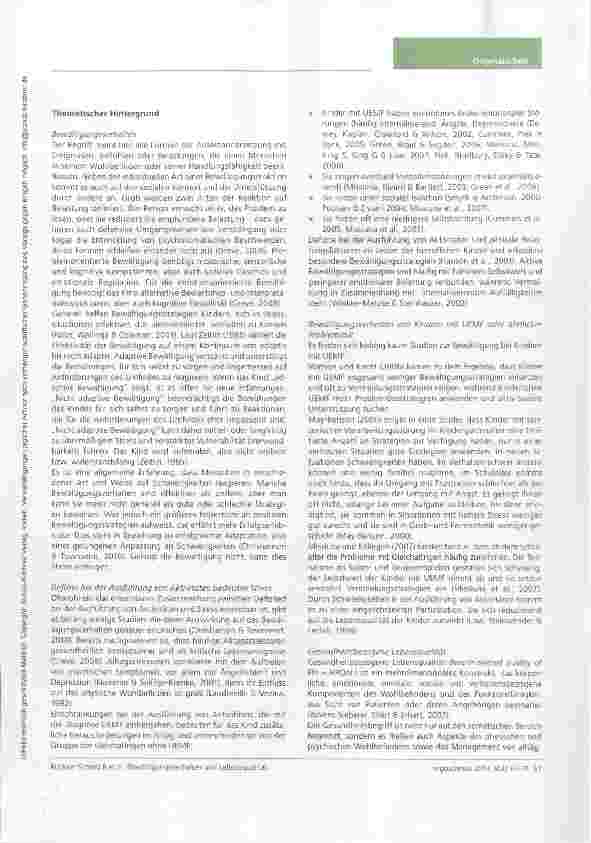 Vorschauseite 3: Bewältigungsverhalten und Lebensqualität von Kindern mit Umschriebener Entwicklungsstörung motorischer Funktionen (UEMF) im Alter von 4 bis 7 Jahren