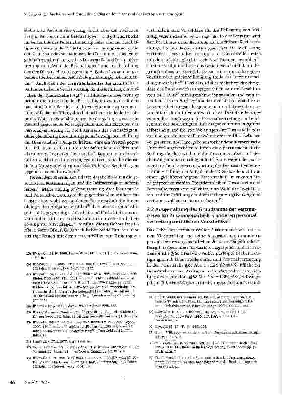 Vorschauseite 3: Verhaltenspflichten der Dienststellenleiter und der Personalvertretungen
