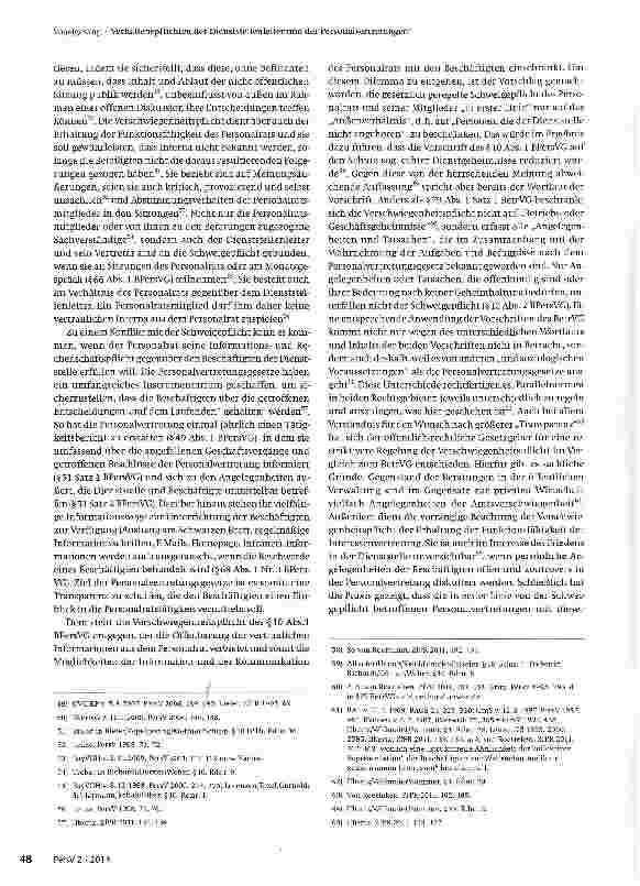 Vorschauseite 5: Verhaltenspflichten der Dienststellenleiter und der Personalvertretungen