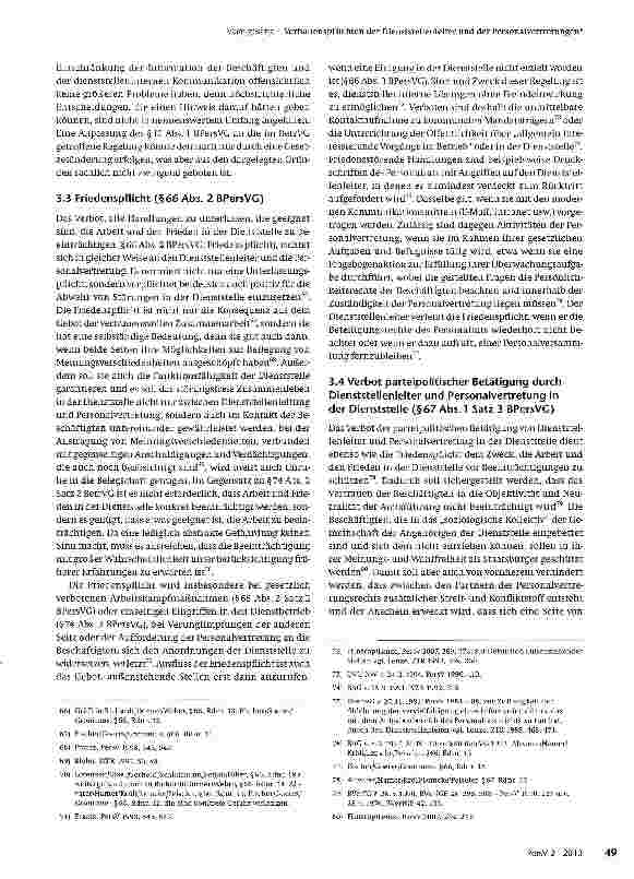 Vorschauseite 6: Verhaltenspflichten der Dienststellenleiter und der Personalvertretungen