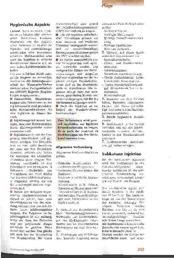 Vorschauseite 2: Injektionen Vorbereitung, Durchführung und Nachsorge