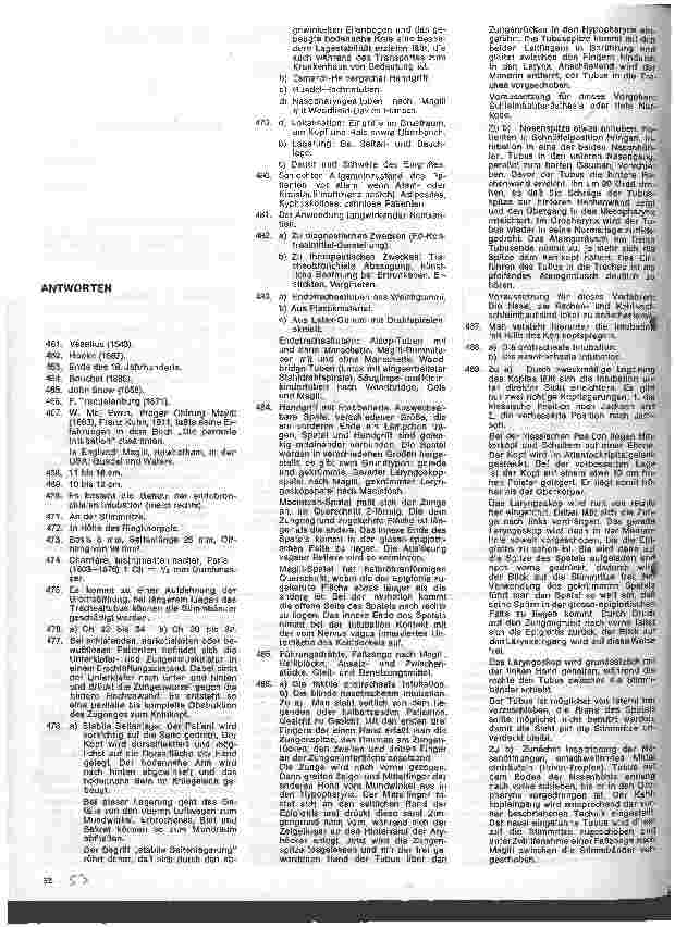 Vorschauseite 2: Ausbildung von Schwestern und Pflegern für den Anästhesiedienst und die Intensivpflege // Programmierte Fragenund Antwortsammlung