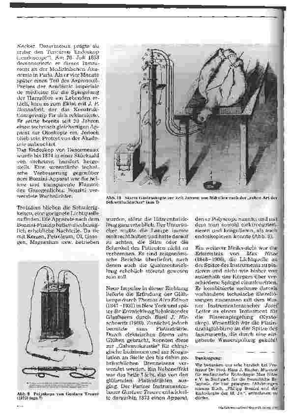 Vorschauseite 4: Die minimal-invasive Chirurgie (1) Historische Entwicklung der Endoskopie