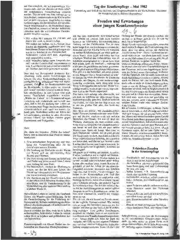 Vorschauseite 1: Freuden und Erwartungen einer jungen Krankenschwester