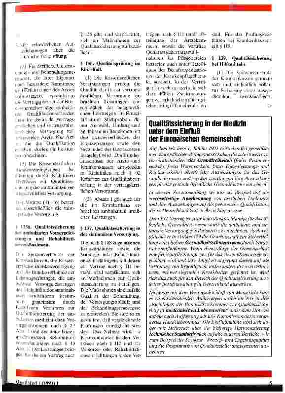 Vorschauseite 3: Rechtliche Grundlagen zur Qualitätssicherung