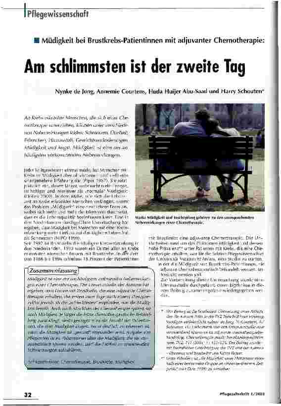 Vorschauseite 1: Am schlimmsten ist der zweite Tag