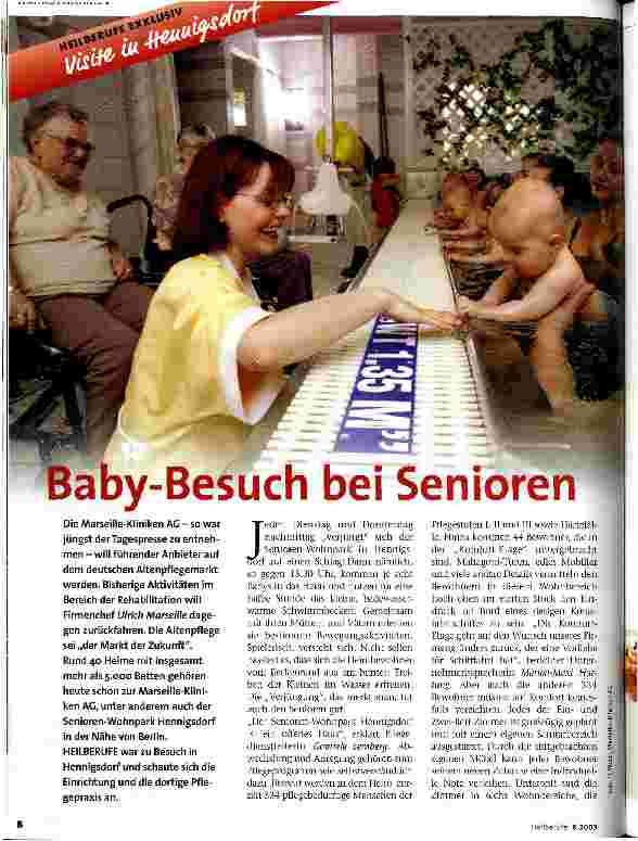 Vorschauseite 1: Baby-Besuch bei Senioren