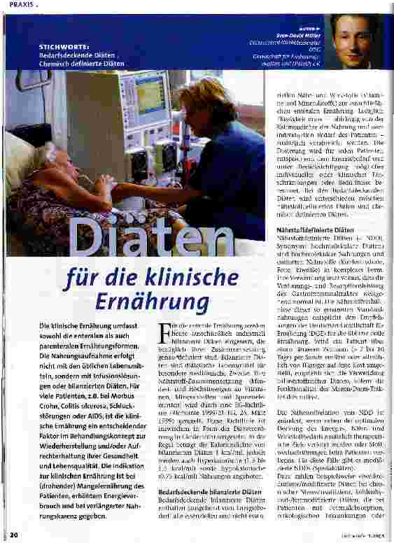 Vorschauseite 1: Diäten für die klinische Ernährung