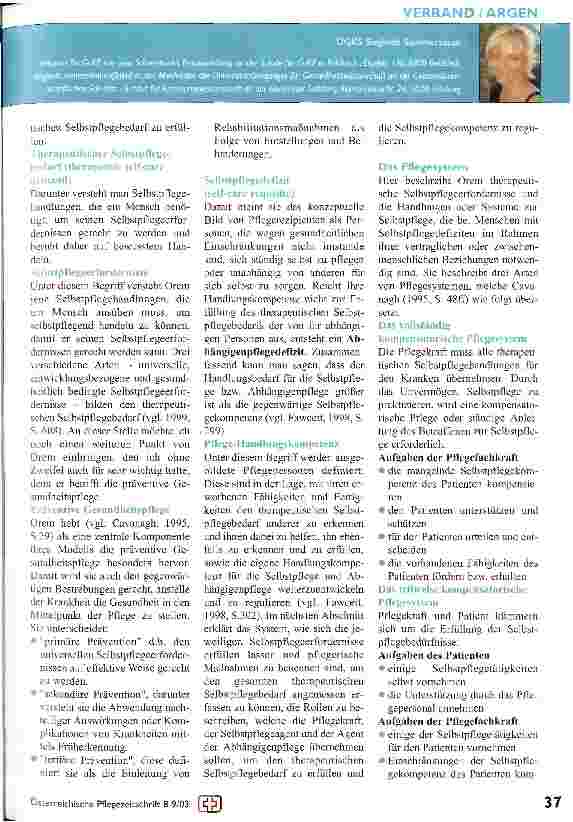 Vorschauseite 2: Das Pflegemodell nach Dorothea Orem