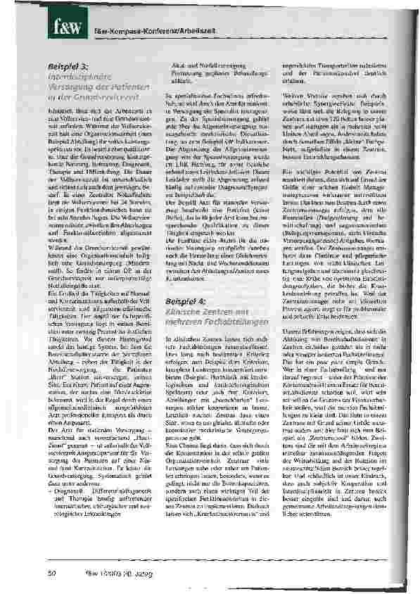 Vorschauseite 3: Anforderungen an zeitgemäße Arbeitszeitmodelle Das LBK-Projekt PANDA und das Ingolstädter Modell