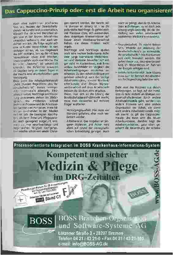 Vorschauseite 4: Anforderungen an zeitgemäße Arbeitszeitmodelle Das LBK-Projekt PANDA und das Ingolstädter Modell