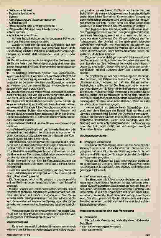 Vorschauseite 2: Urostomie - Indikation und Pflege