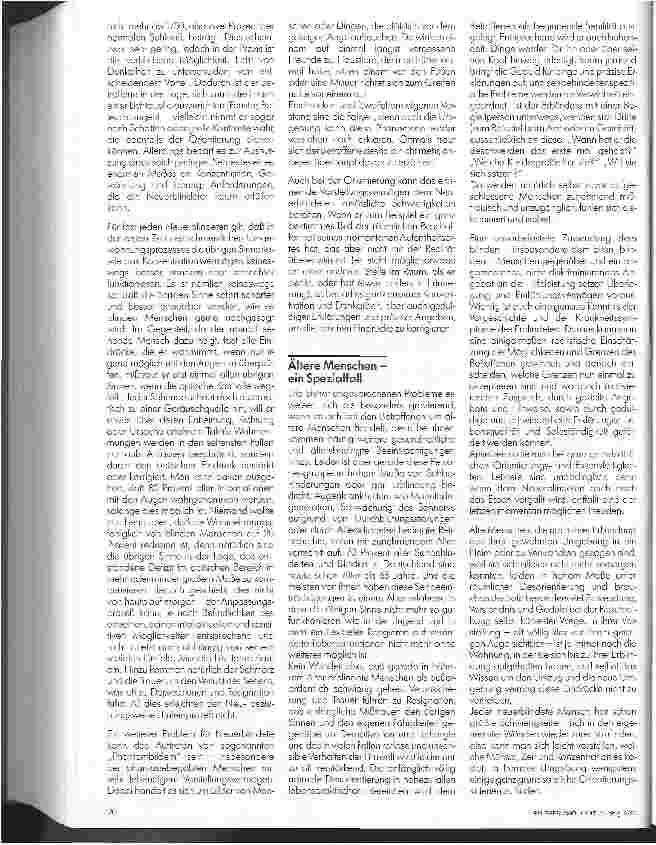 Vorschauseite 2: Umgang mit blinden Menschen im Alter