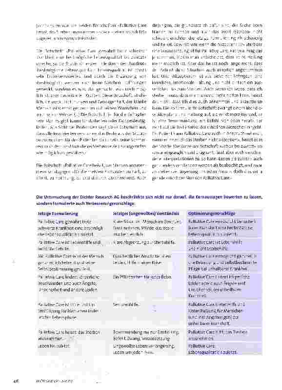 Vorschauseite 2: Wer ist eigentlich Palliative Care?