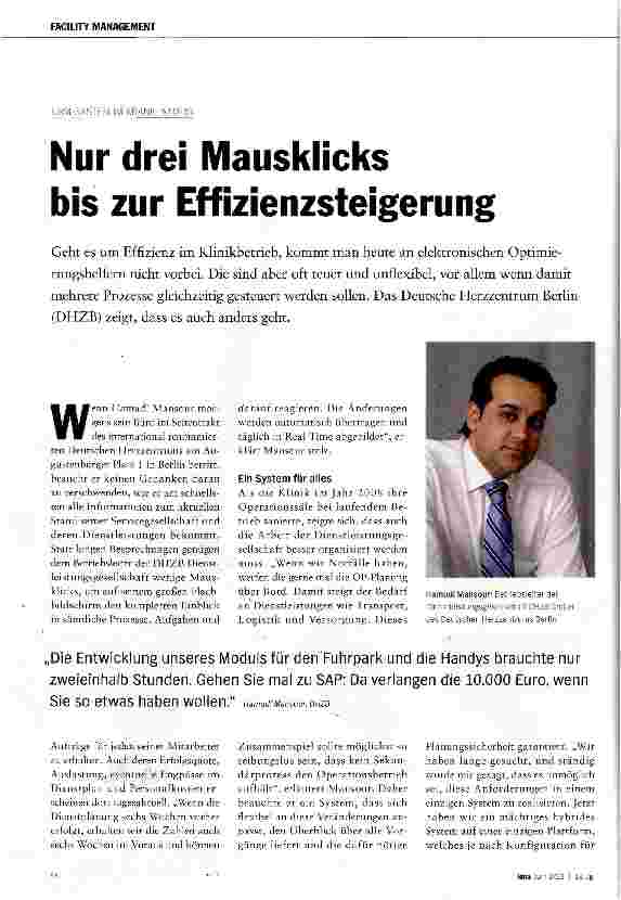 Vorschauseite 1: Nur drei Mausklicks bis zur Effizienzsteigerung