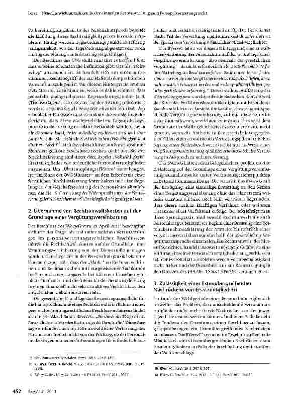 Vorschauseite 2: Neue Entwicklungslinien in der aktuellen Rechtsprechung zum Personalvertretungsrecht