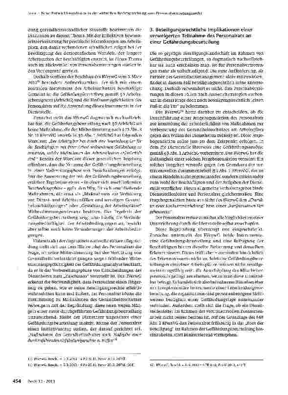 Vorschauseite 4: Neue Entwicklungslinien in der aktuellen Rechtsprechung zum Personalvertretungsrecht