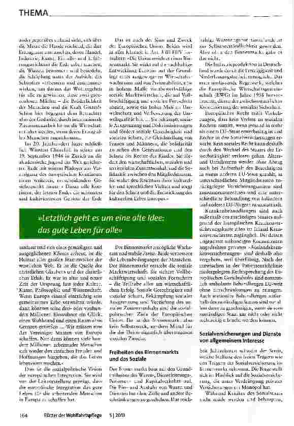 Vorschauseite 2: Das soziale Europa