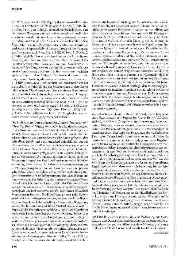 Vorschauseite 4: Compliance und Datenschutz im Gesundheitsmarkt