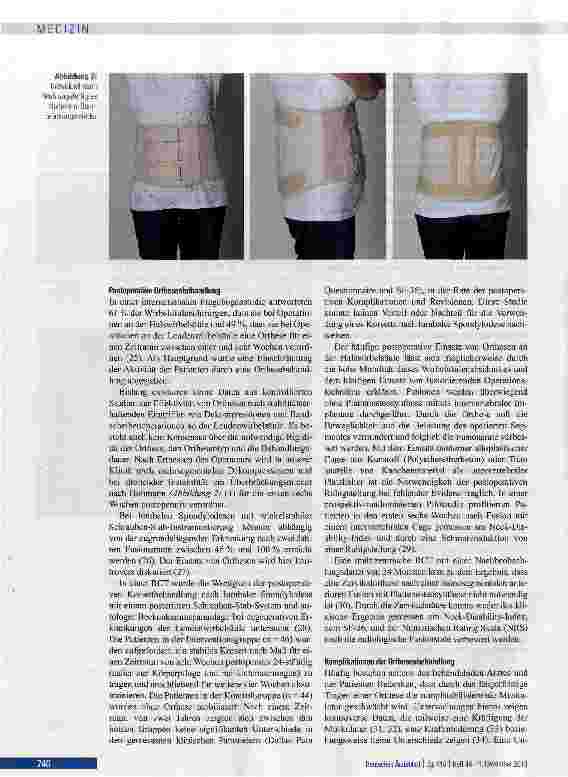 Vorschauseite 4: Orthesenbehandlung bei akuten und chronischen Erkrankungen der Halsund Lendenwirbelsäule