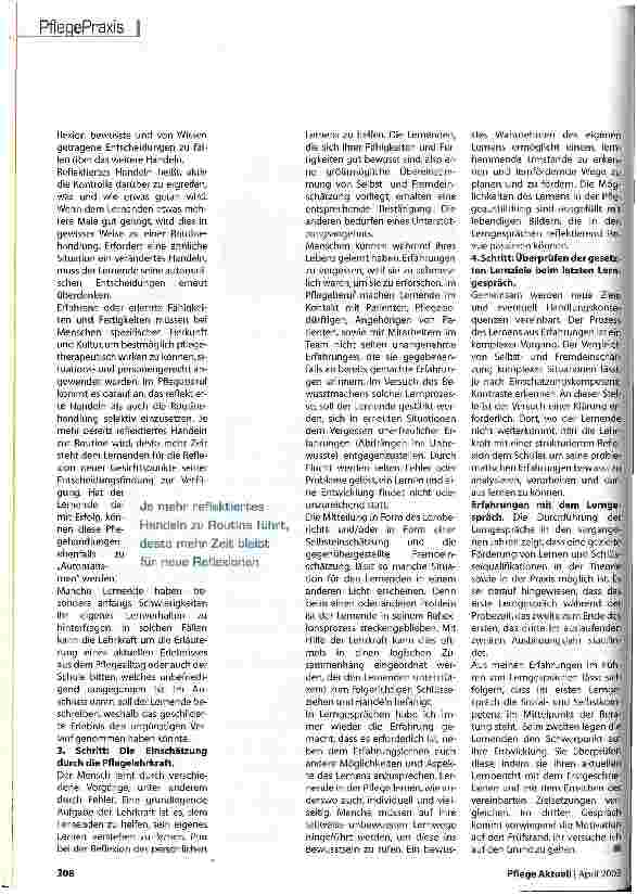 Vorschauseite 5: Von Anleitung bis zur Selbstreflexion Teil 2