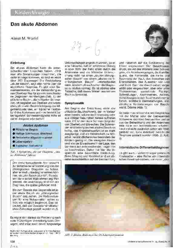 Vorschauseite 1: Das akute Abdomen