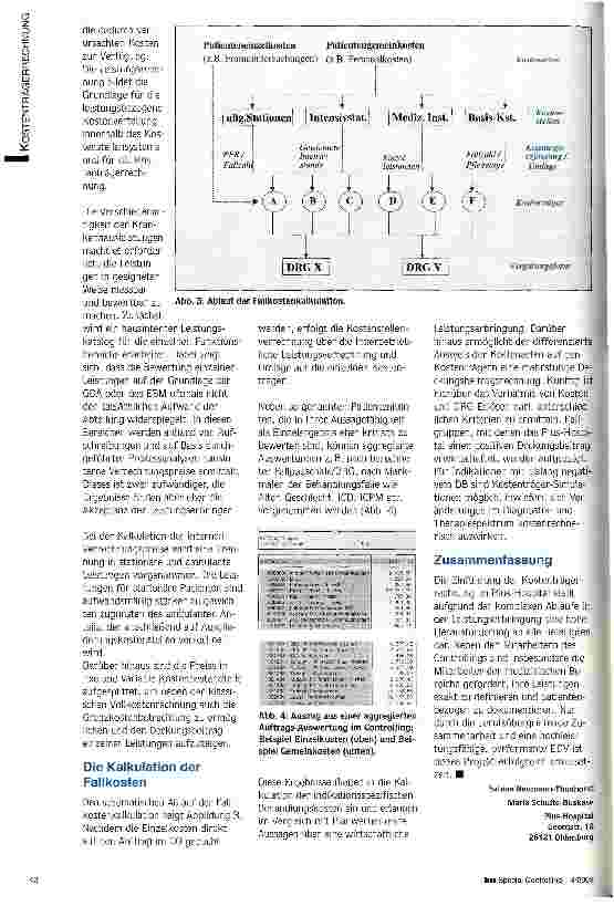 Vorschauseite 3: Patientenbezogene Kostenträgerrechnung Instrumente eines DRG-Managements
