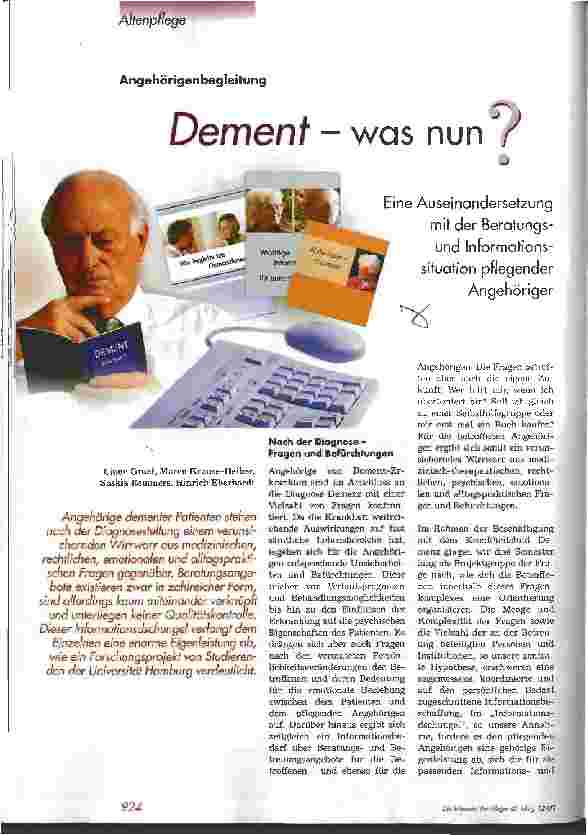 Vorschauseite 1: Dement - was nun?