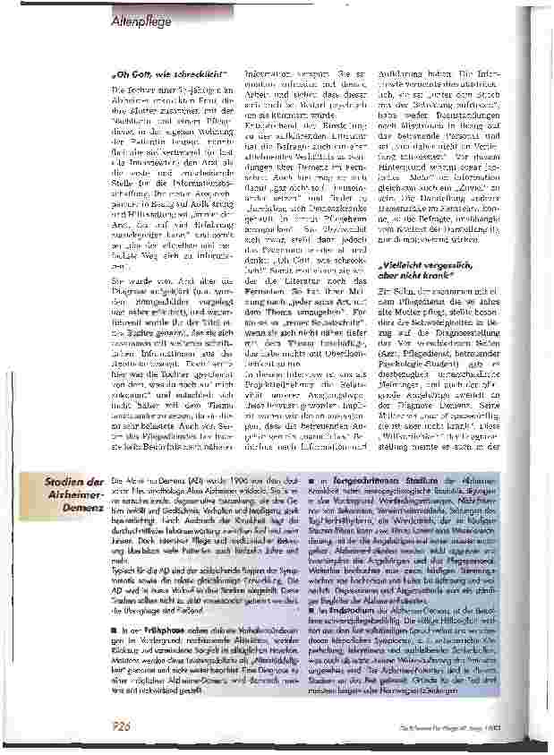 Vorschauseite 3: Dement - was nun?