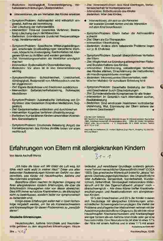 Vorschauseite 4: Kombinierte somatische und verhaltenstherapeutische Ansätze zur Behandlung des Asthma bronchiale