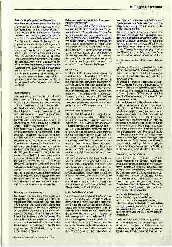 Vorschauseite 6: Zukunftsmodelle für die Pflege