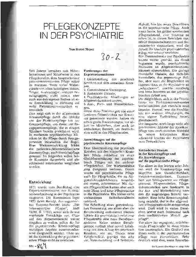 Vorschauseite 1: Pflegekonzepte in der Psychiatrie