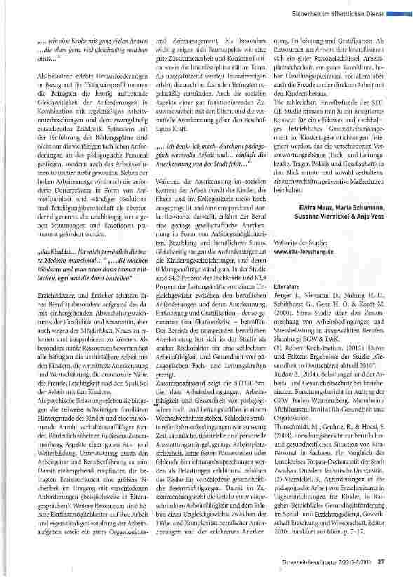 Vorschauseite 4: Macht die Kita krank?