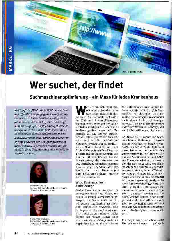 Vorschauseite 1: Wer suchet, der findet