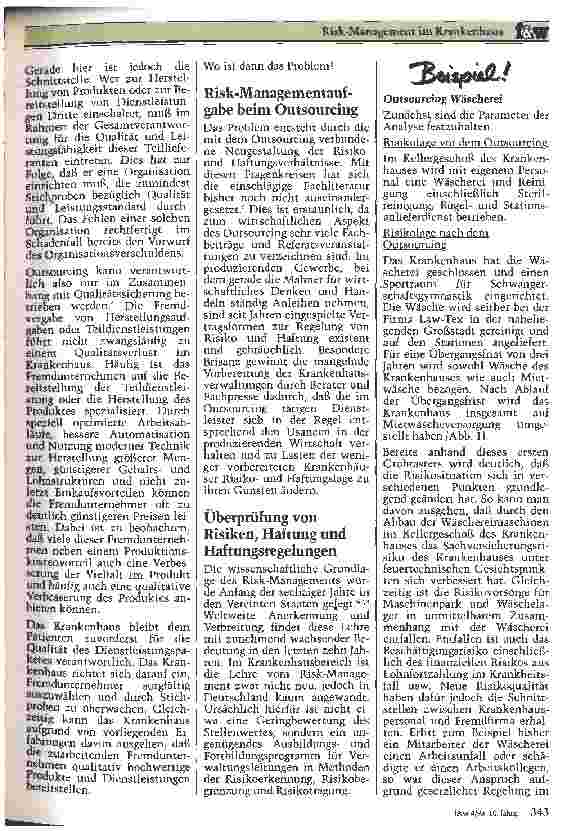 Vorschauseite 2: Risk-Management im Krankenhaus Outsourcing(O) - Methodenzusammenhang zw. Qualitätssicherung(Q), Personal(P)- und Human-Risk-Management(R)