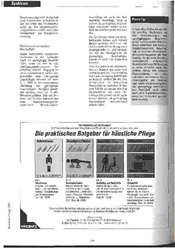 Vorschauseite 2: Pflegepersonal und Ruhepausen