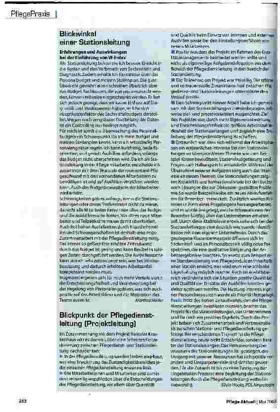 Vorschauseite 3: Neue Aufgaben einer Stationsleitung