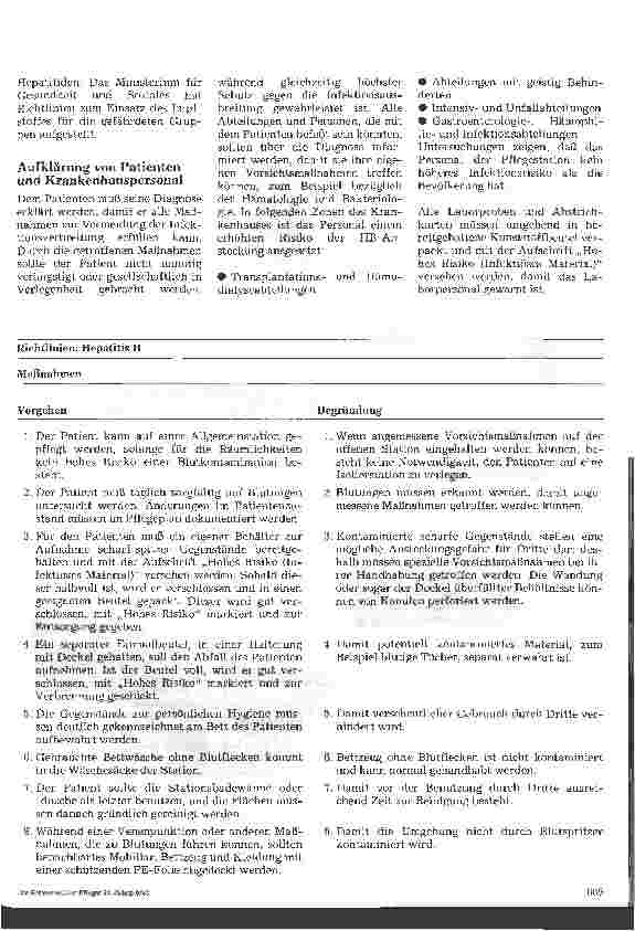 Vorschauseite 2: Stationshandbuch Klinische Krankenpflege 39.Folge: Hepatitis B