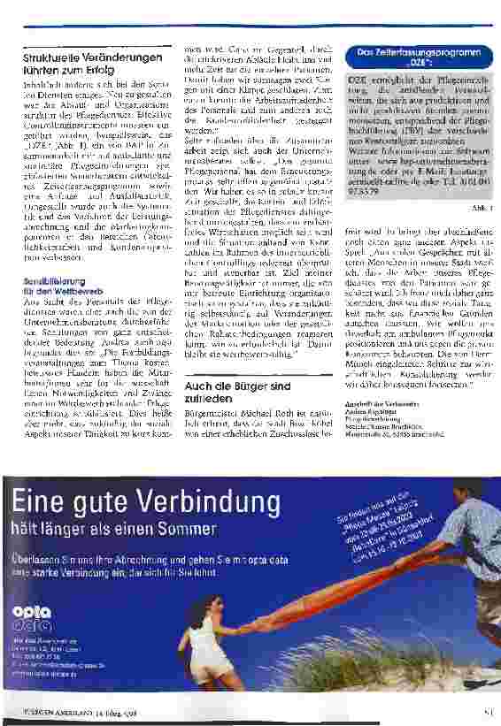 Vorschauseite 2: Soziale Dienste auf den Weg gebracht