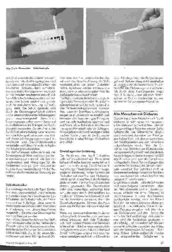 Vorschauseite 4: Rehabilitation und Pflege bei alten Diabetikern