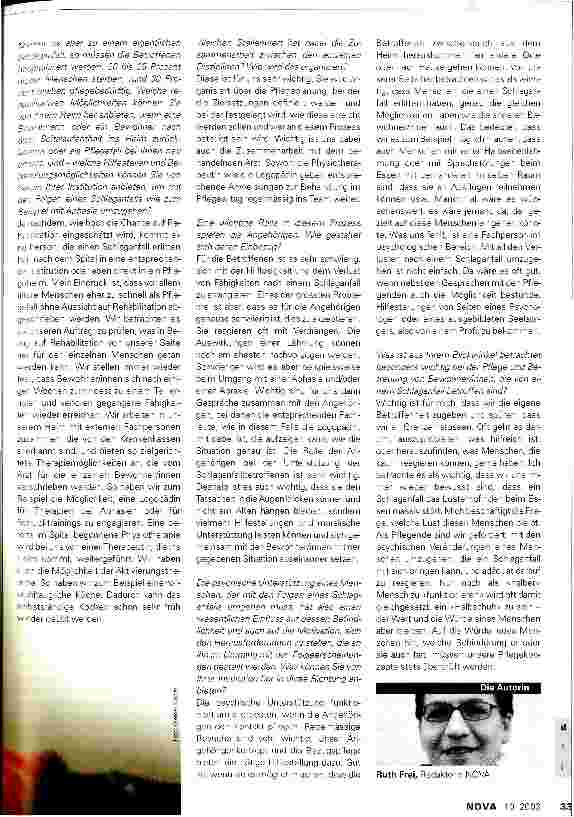 Vorschauseite 2: Ein Schlaganfall - ein Schock! ?