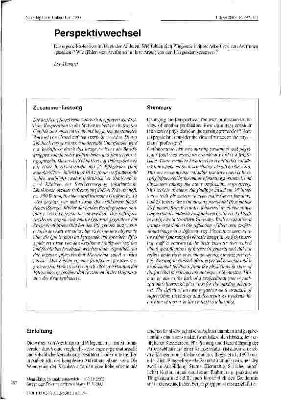 Vorschauseite 1: Perspektivwechsel
