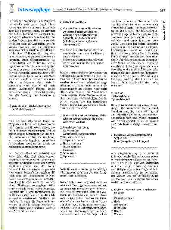 Vorschauseite 4: Der persönliche Fragebogen zur Pflegeanamnese