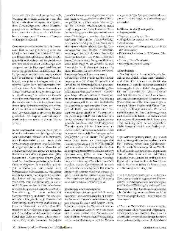 Vorschauseite 2: Condurango - ein Stärkungsmittel