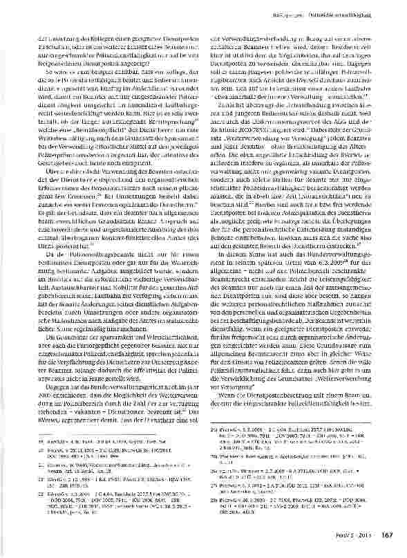 Vorschauseite 4: Polizeidienstunfähigkeit