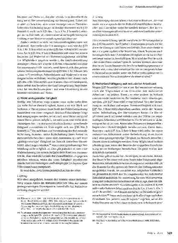 Vorschauseite 6: Polizeidienstunfähigkeit