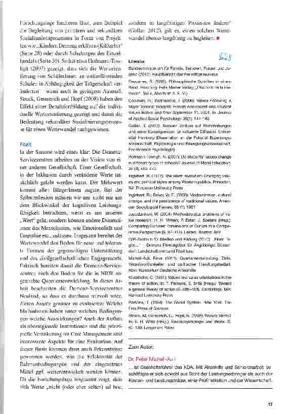 Vorschauseite 6: Wertewandel als Kernbaustein der Quartiersentwicklung